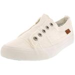 Blowfish Women's Play Canvas White Smoked 16Oz Ankle-High Sneaker - 8.5M