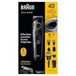 Braun All-In-One Style Kit Series 3 3470, 7-In-1 Battery Powered Trimmer For Men With Beard Trimmer, Ear & Nose Trimmer, Hair Clippers & More, Ultra-Sharp Blade, 40 Length Settings, Washable