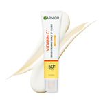 Garnier Vitamin C Daily UV Sunscreen Moisturizer SPF 50+, Brightening Invisible Fluid for All Skin Tones, 50 mL