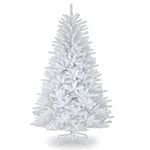 SHATCHI Alaskan Pine Black/Green/White Christmas Bushy Looking Artificial Tree with Metal Stand Xmas Home Décor, PVC, 6Ft/180CM