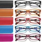 kunchu 5 Pack Reading Glasses for W