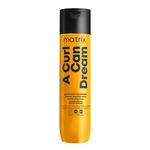 Matrix Curly Hair Shampoo, A Curl Can Dream Deep Cleansing Shampoo, Removes Build Up, Preserves Curl Pattern, Curly Hair Products, For Curly Hair, For Coily Hair,Paraben Free,300ml(Packaging May Vary)