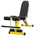 Utility Weight Bench with Leg Extension - Multi-Position Adjustable Bench for Strength Training, Dumbbell Exercise and Ab Workouts