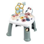 Smoby - Little Activity Table – Floor Play Tray to Standing Play Table – This Toy Grows with Your Child; Includes Shape Sorter, Bead Maze, Ball Tunnel