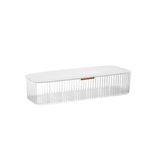 AITIME Storage Organizer for cosmetic contact lenses and daily disposable contacts, Clear Plastic Box for all brands daily lens (White)