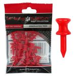 The Golfers Club Golf Graduated Red Plastic Tees (1.25 Inch x 30)