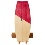 XCMAN Surf Balance Board Trainer with Roller Wooden Exercise Balancing Stability Trainer - Non Slip Surface for Adults,Balance Board Surfing,Skateboarding,Hockey,Yoga