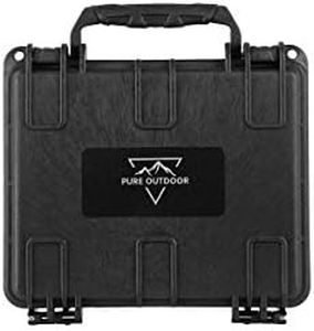 Monoprice Weatherproof/Shockproof Hard Case - Black IP67 Level Dust and Water Protection up to 1 Meter Depth with Customizable Foam, External 7.48 x 6.69 x 2.36