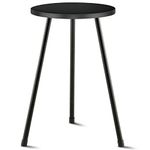 KINNARY Tall Plant Stand, Mid Century Wood Indoor Plant Stand Black Plant Table for Flower Pots, Metal Plant Holder, Modern Home Decor Small Round Side End Table (11.8"x20")