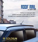 Goldsun car Styling high Impact Resistance ABS Roof Rails | GRR 703 Black | for Maruti Suzuki Swift All variants | Fits only for The car Manufactured from 2018 - Present |