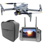 4K Drone with Camera for Adults, Long Flight Time, 6KM Long Range GPS Drone with Screen Controller, 3 Axis Gimbal, Auto Return, Follow Me, Obstacle Avoidance