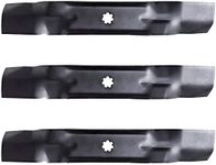 3PK Lawn Mower Blades Replacement for 48" JD D140 D150 D160 LA130 LA140 LA145 LA155 LA165 X140 X165 Z245 Z255 145 155C AM137757 AM141035 GX21784 GY20852