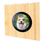 Dog Fence Window, Pet Peek Porthole Window Acrylic Dome Clear View for Fence Door Gate