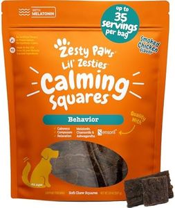 Zesty Paws Flavored Soft Chews - Calming for Dogs Anxiety Composure Relief with Ashwagandha Melatonin Chamomile Passionflower Dog Stress Separation Aid for Fireworks and Thunder 20 oz…