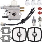 ZAMDOE Carburetor Replacement for Echo SRM2100 SRM2110 SRM2400 PE2000 PE2400 GT2000 GT2400 PPF2100 Trimmer, Replaces C1U-K52 C1U-K29 C1U-K47, with Air Filter Fuel Line Tune Up Kit