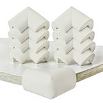 Fozobaiy Baby Corner And Edge Protectors,Baby Proofing Foam Edge Guard,Table Edge Protectors For Kids,Suitable For Coffee Table Desk Furniture Fireplace Sharp Corners(Milky White(10 Corner pads))