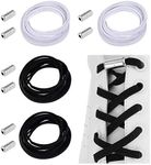 Taicanon 4 Pairs No Tie Shoelaces, Elastic Tieless Shoelaces Stretch Tieless Shoe Laces Strings For Adults Kids Sneakers