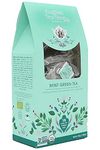 English Tea Shop Mint Green Tea, 15 Fairtrade & Organic Loose Leaf Silken Pyramid Infuser Bags, 30g