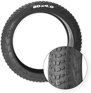 Fat Tire for Ebike 20/24/26/27x2.4/4.0 Inch Puncture Proof Bike Fat Tire | Replacement Bicycle Accessories Compatible with Mountain Snow Electric or 3-Wheel Bikes(24x4.0in)