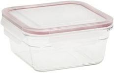 Glasslock Oven Safe Glass Square Food Container, 900 ml Capacity, Clear, OCST-090