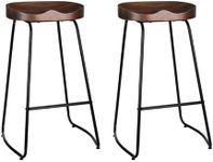 Artiss Bar Stools Stool Set of 2 Kitchen Counter Barstools Dining Chair Vintage Industrial Style in 75cm Seat Height Floor for Home Bar Dining Room Cafe Outdoor Indoor