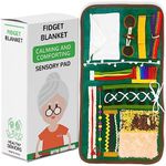 Healthy Seniors Fidget Blanket for Dementia | Calming Dementia Activities for Seniors | Dementia Products for Elderly | Sensory Blanket That Helps Alzheimer’s, Dementia, Asperger’s, Anxiety