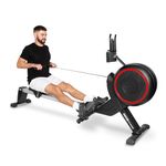 JLL® Ventus 2 Air Resistance Home Rowing Machine, 2024 Model, Fitness Cardio Workout with 8 Levels of Magnetic Resistance, Advanced Driving Belt System, Super Smooth Slideway, 12-Month Warranty