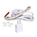 Healifty 30cm Sewing Machine LED Lighting Kit 4000k 5V USB Powered LED Sewing Machine Strip with Touch Dimmer IP65 (Pure White)