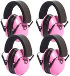 My Happy Tot Noise Cancelling Headphones for Kids, Adjustable Baby Ear Protection Earmuffs with Ergonomic Design (4PK Pink)