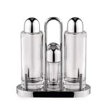 Alessi 5070 Oil/Vinegar Dispenser Tin Glass, Stainless Steel Stainless Steel, Transparent - Oil/Vinegar Dispenser (175 mm, 80 mm, 2 pc(s))