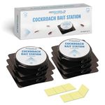 ROSHIELD Cockroach Bait Trap - 6 Count with Adhesive | Effective Roach Killing Bait for Indoor Use | Powerful Roaches Control Solution