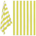 Microfiber Beach Towel Extra Large - Super Absorbent, Sand Free Beach Towels For Adults (100x200 cm) - Beach Towel 1 Piece - Quick Dry Beach Towel, Swimming Towel, Pool Towel, Gym Towel - Yellow