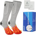Heated Socks,Heated Socks for Men Women,5000mAh Upgraded Rechargeable Electric Socks, Electric Cold Foot Washable Warmers for Motorcycle Cycling Camping Outdoor
