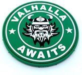 Patch Nation Valhalla Awaits Viking PVC Airsoft Paintball Velcro Emblem Badge