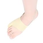 DYKOOK Tailors Bunion Corrector 1Pair Bunionette Sleeves Built-in Gel Pads Silicone Cover Guard With Non-slip Strap to Relief Bunion Pinky Toe Pain, Straighten Bunionette,Overlapping toe(Beige-Small)