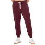 Bella + Canvas Unisex Jogger Sweatpants (M) (Maroon)