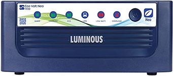 Luminous Eco Volt Neo 1550 Inverter for Home, Office & Shops | 1400VA/12V Pure Sinewave | Reliable Power Backup | Minimum Maintenance | Easy Installation | with 36 Months Warranty