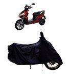 Tricway Bike/Scooty Body Cover Compatible with Okinawa Praise Pro BS6 with Dust Proof and Water Resistant with Premium Polyester Fabric (Black Colour)