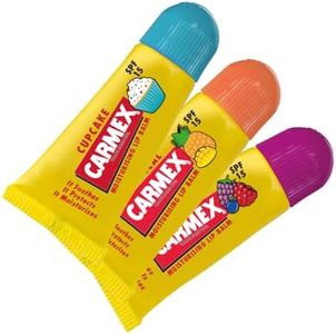 Carmex Minis Scented Lip Balms (Pack of 3 x 5 g each) – Soft, Protected Lips with SPF 15