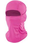 fuinloth Balaclava Ski Mask, Motorcycle Cycling Face Mask Skiing Running for Men/Women Rose Red