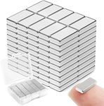 FINDMAG 100Pcs Strong Neodymium Magnets Bar, Heavy Duty Rare Earth Magnets, Rectangular Magnetic Bar, Small Powerful Magnets for Crafts Kitchen DIY Tool Storage Science Office – 10x5x2mm