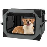 Dog Crate for Medium Dogs, Dog Travel Crate for Car, Collapsible Dog Crate Carrier, Soft Fabric Portable Dog Crates, Dog Cage Dog Kennel Outdoor & Indoor