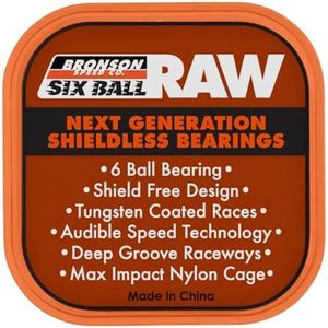 Bronson Raw 6-Ball Skateboard Bearings