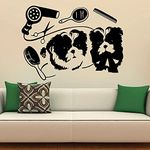 Gadgets WRAP Pet Dog Grooming Wall Decal Vinyl Wall Decal Decoration Sticker