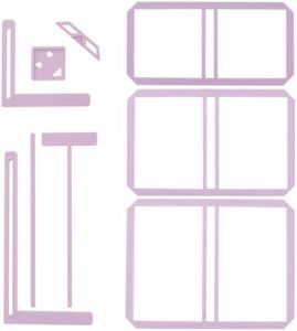 UPTTHOW 9 herramientas de encuadernación para álbumes de recortes fáciles para principiantes, kit completo de plantillas y guía de corte que se puede hacer en cuaderno, calendario, diario, manual