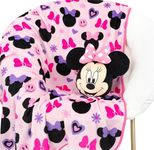 Jay Franco Disney Minnie Mouse Nogginz Set - 40 x 50 Inch Lightweight Travel Throw Blanket & Pillow - Kids Super Soft 2 Piece Bedding Set