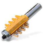 FivePears Finger Joint Router Bit with 1/2" Shank,Reversible Finger Joint Glue Joint Router Bit for Woodworking