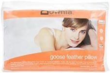 Downia Goose Feather Pillow, White, Firm