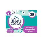 Lil-Lets Maternity Intimate Wipes, 1 Pack of 25 Wipes (25 Count), Extra Large, Biodegradable Wipes, For Pre & Post Birth, Dermatologically & Gynaecologically Tested