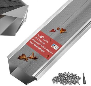 Sukhavati Home 6'' Stainless Steel Micro-Mesh Gutter Guards Kit, 48FT